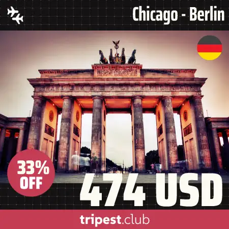Cheap flights - Chicago - Berlin - only $474 RT - 33% off