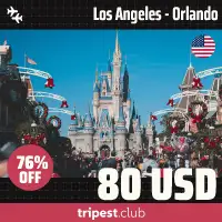 Cheap flights - Los Angeles - Orlando - only $80 RT - 76% off
