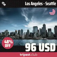 Cheap flights - Los Angeles - Seattle - only $96 RT - 48% off