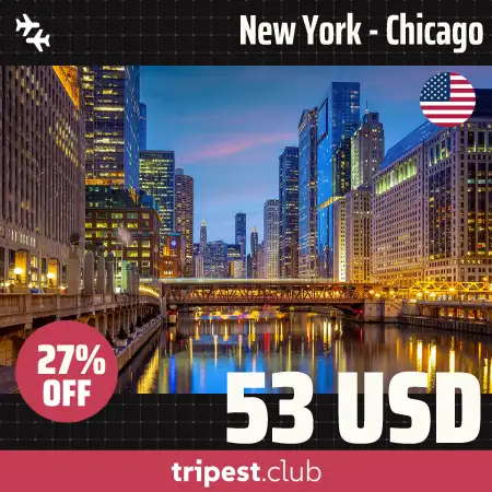 Cheap flights - New York - Chicago - only $53 RT - 27% off Cheap flights - New York - Chicago - only $53 RT - 27% off
