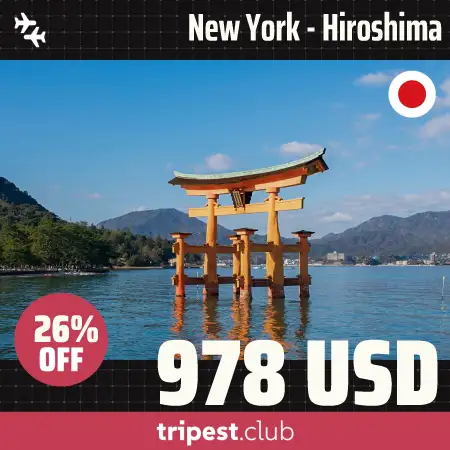 Cheap flights - New York - Hiroshima - only $978 RT - 26% off Cheap flights - New York - Hiroshima - only $978 RT - 26% off