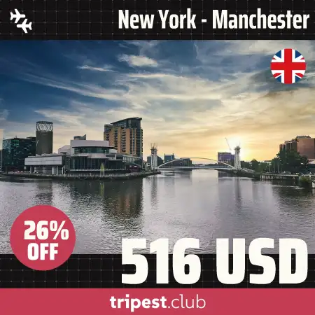 Cheap flights - New York - Manchester - only $516 RT - 26% off Cheap flights - New York - Manchester - only $516 RT - 26% off