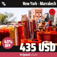 Cheap flights - New York - Marrakech - only $435 RT - 43% off