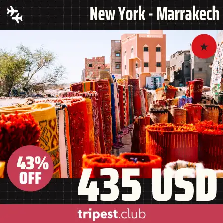Cheap flights - New York - Marrakech - only $435 RT - 43% off Cheap flights - New York - Marrakech - only $435 RT - 43% off