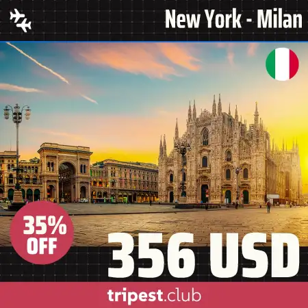 Cheap flights - New York - Milan - only $356 RT - 35% off Cheap flights - New York - Milan - only $356 RT - 35% off