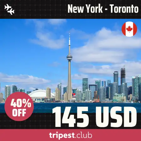 Cheap flights - New York - Toronto - only $145 RT - 40% off